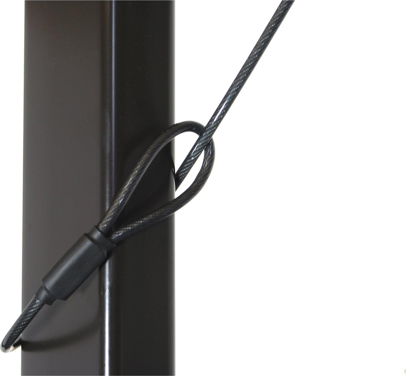 InLine iPad Halter/Case mit Sicherheitsschloss 4,4 mm x 2 m Schwarz