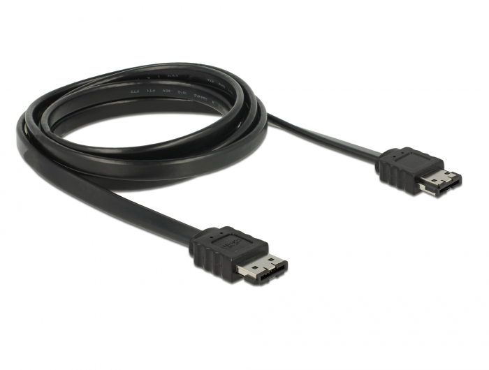 Delock eSATA-Kabel 2 m Schwarz