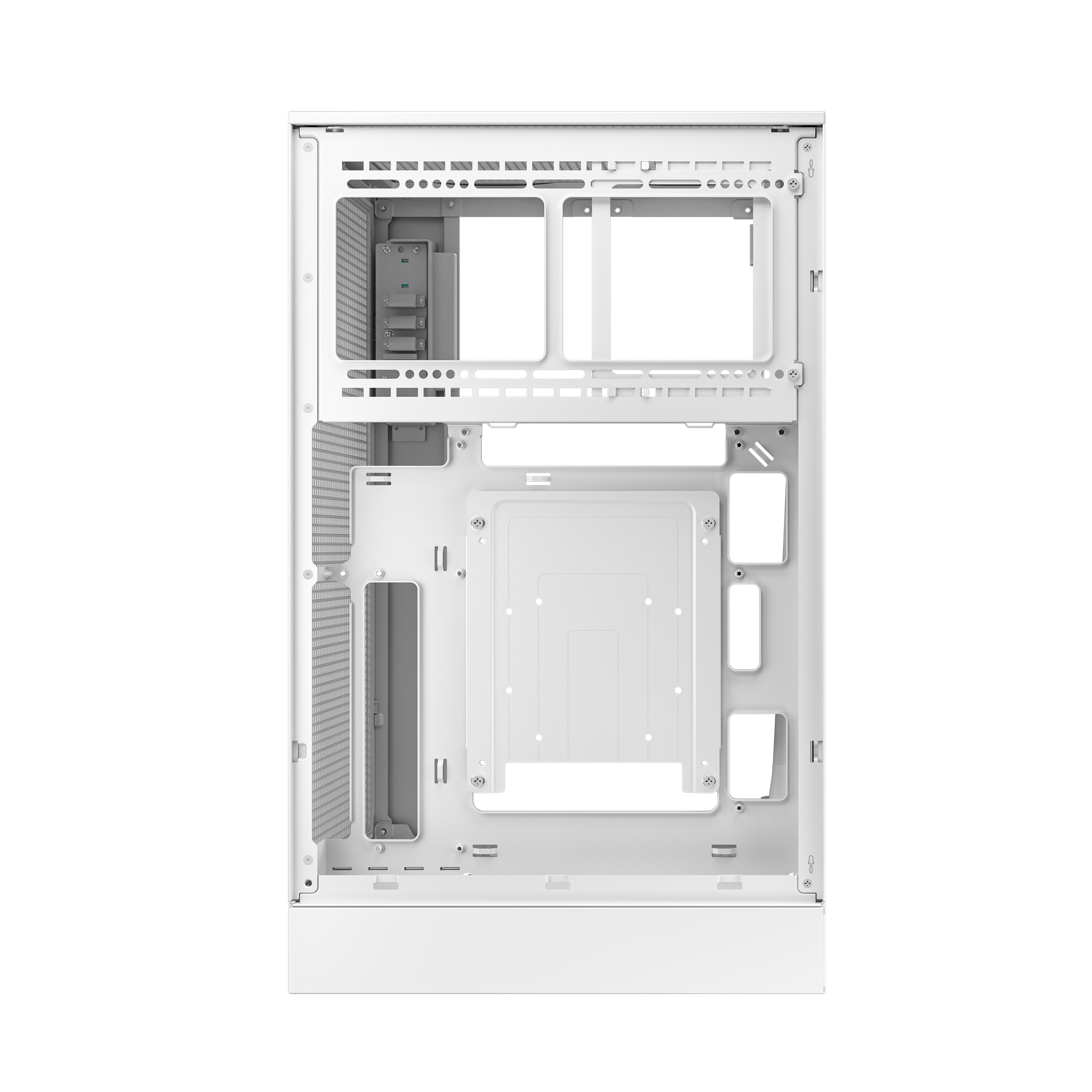 DeepCool CH270 Digital WH Mini Tower micro ATX Gehärtetes Glas Weiß