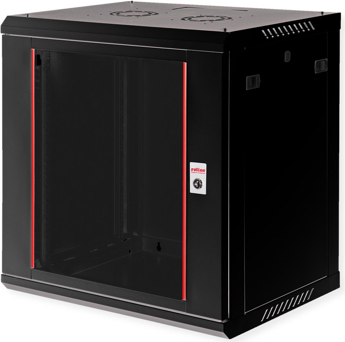 ROLINE 19 Zoll Wandgehäuse Basic Plus 600x450 BxT schwarz - Wandgehäuse (26.21.0285)