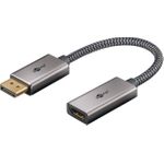 Goobay DisplayPort/HDMI Adapter Cable gold-plated black (75271)