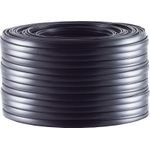 S/CONN maximum connectivity Telefonkabel 4-adrig, flach, schwarz, 5,0m (76106-5)