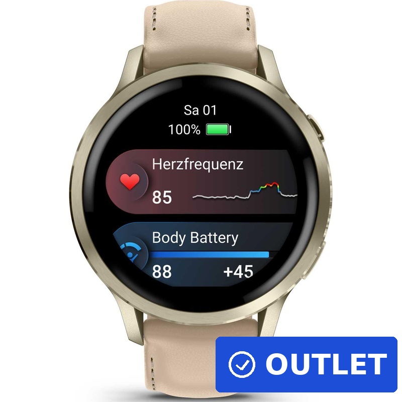 Garmin Venu 4 41 mm Lunar Gold Smartwatch AMOLED GPS WLAN Herzfrequenz (B-Ware)