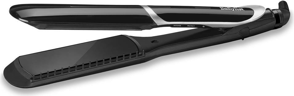 BaByliss ST397E Sleek Control Wide Glätteisen mit Ionen-Technologie Extra lange und breite Platten mit Turmalin-Keramik-Beschichtung und Kammaufsatz (ST397E)