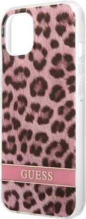 GUESS Hard Cover Leopard Pink, für iPhone 13 Mini, GUHCP13SHSLEOP (GUHCP13SHSLEOP)