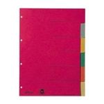 LEITZ Register, Kart.(RC), 230g/m², blanko, A4, vo.Höhe, 6Bl., 6farb. 1 Stück (4358-00-00)