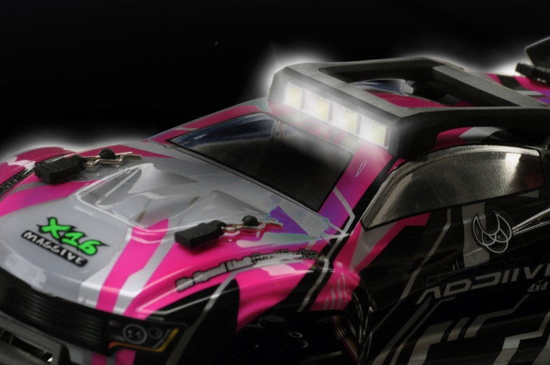 Absima Mini AT 1:16 RC Truggy Elektro 4WD RtR Pink Grau