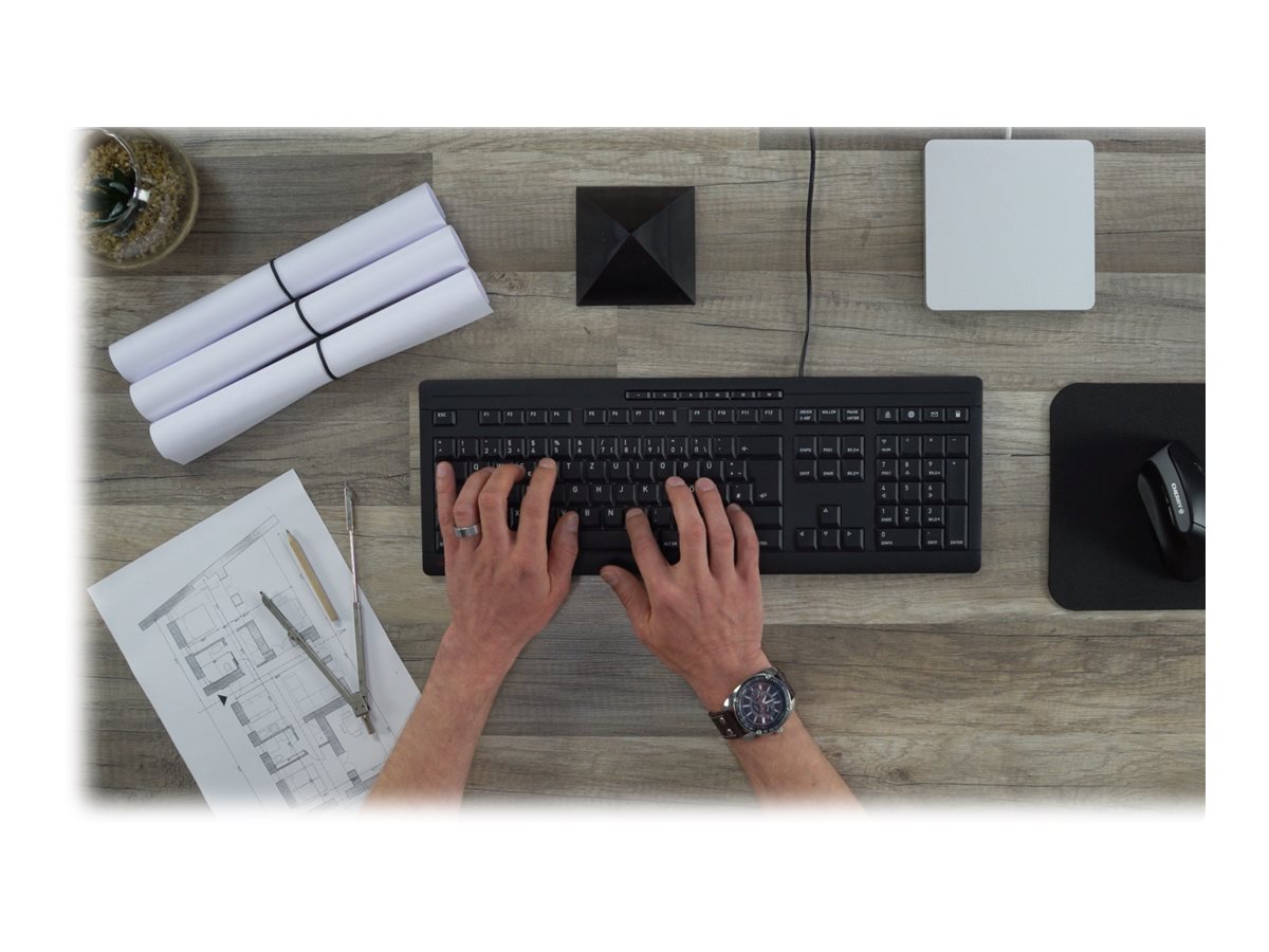 Cherry CHERRY STREAM Tastatur USB QWERTZ Schwarz