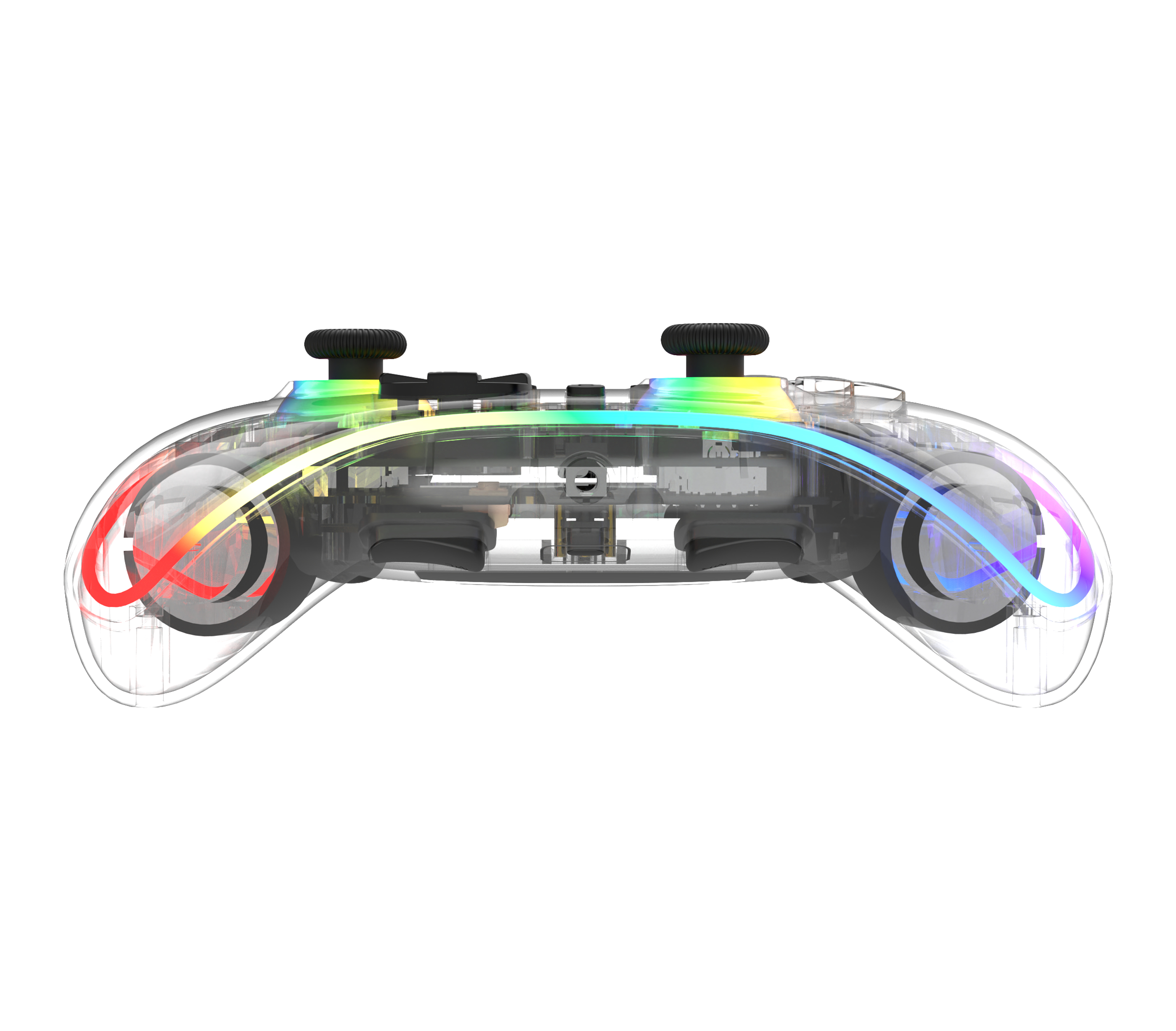 Deltaco Gaming GAM-198-T Wireless Gaming-Controller Bluetooth/USB Transparent