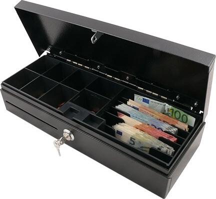 ARTDEV AC-F460 - Springdeckel-Kassenlade, anthrazit, 24V EPS-Anschluss mit Microschalter (POS-303) (ACF460B)