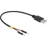 Delock USB Stromkabel Typ-A auf 2 x Pfostenstecker einzeln Strom 20 cm (85401)