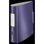 LEITZ Ordner Active Style, 180 Grad, 80 mm, farbig sortiert DIN A4, runder Rücken, aus PP, gebürstete Oberfläche, innen - 5 Stück (1108-00-99)