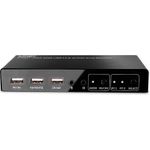 Lindy 2 Port KVM Switch HDMI 4K60, USB 2.0 & Audio Schaltet zwischen 2 HDMI PCs von einer einzigen Konsole (Tastatur, Maus, Monitor) aus um (32809)