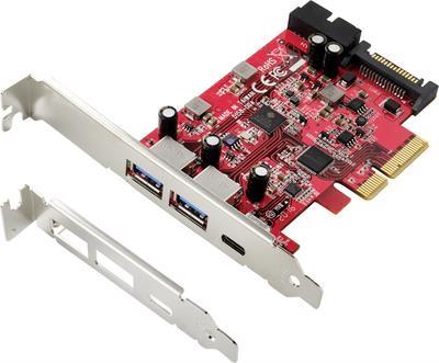 Renkforce 1+4 Port USB 3.1-Controllerkarte USB 3.1 PCIe x1 (RF-4541492)