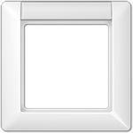 JUNG Rahmen 1-fach AS581NAWW AS 500 alpinweiss mit Schriftfeld AS581NAWW (AS581NAWW)