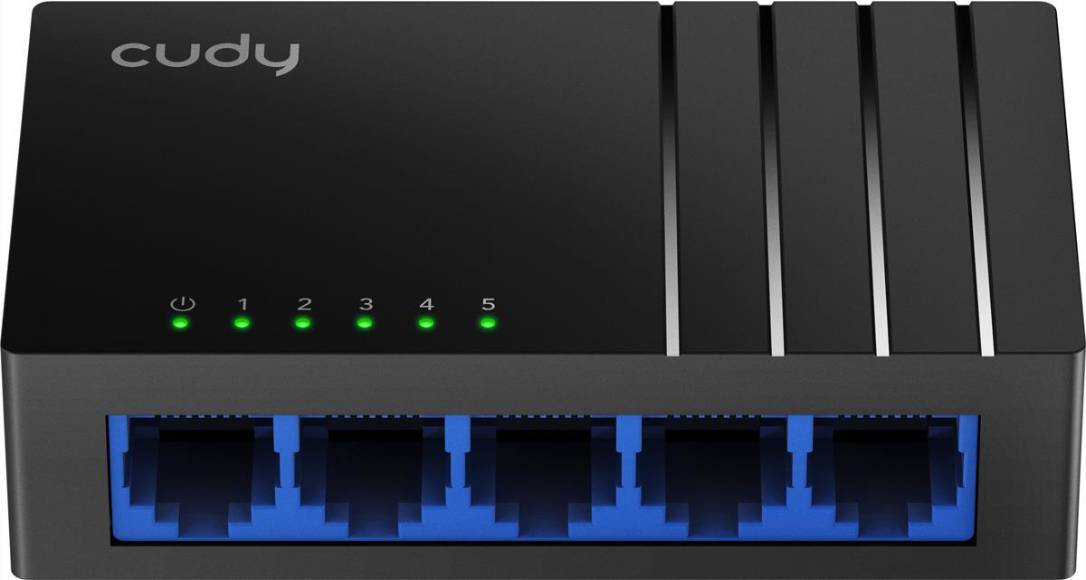 Cudy GS105D Gigabit Ethernet Switch 5 Ports Schwarz
