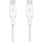 Belkin geflochtenes USB-C/USB-C Kabel 100W 2m weiß CAB014bt2MWH (CAB014BT2MWH)