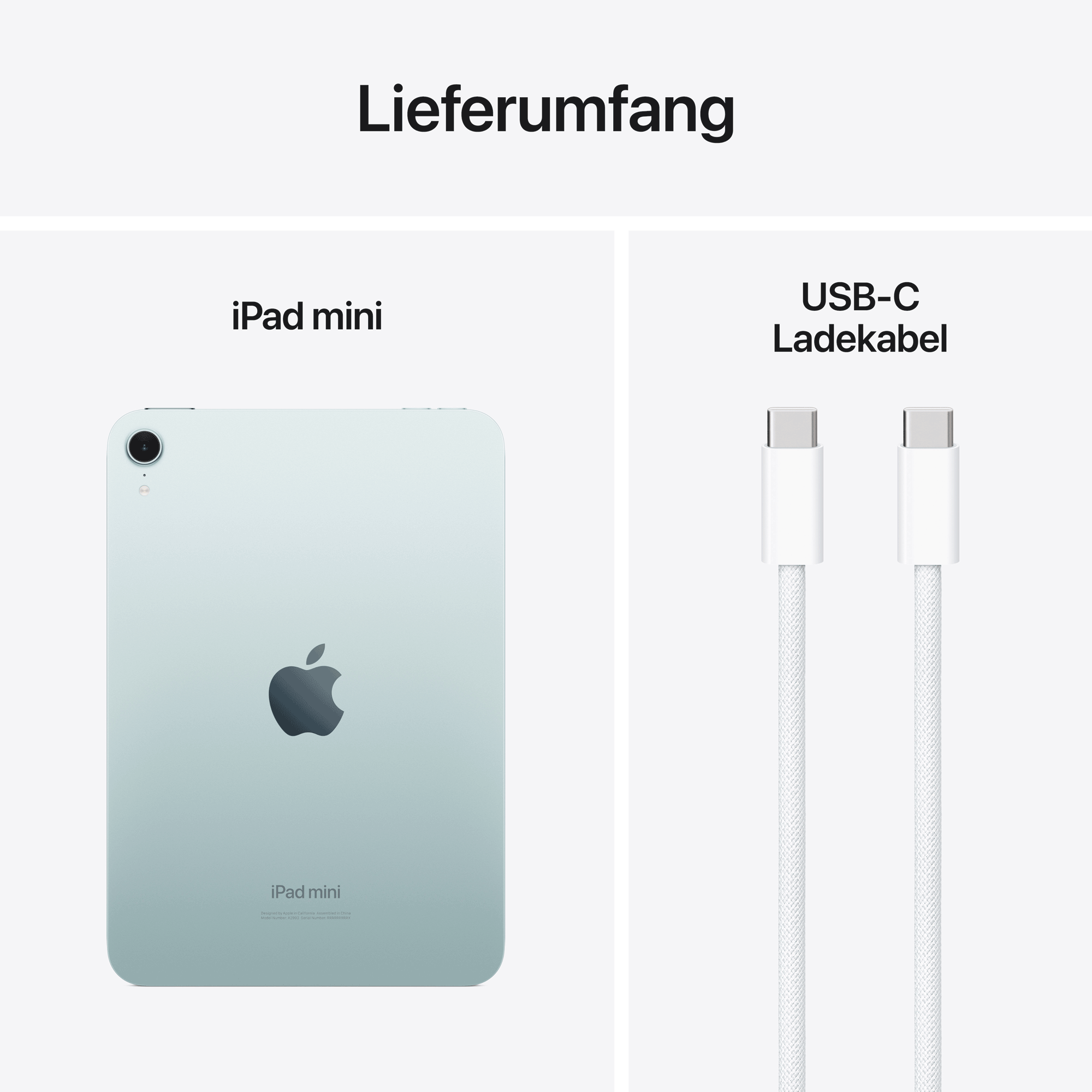 Apple iPad mini (A17 Pro) Wi-Fi 256 GB Blau