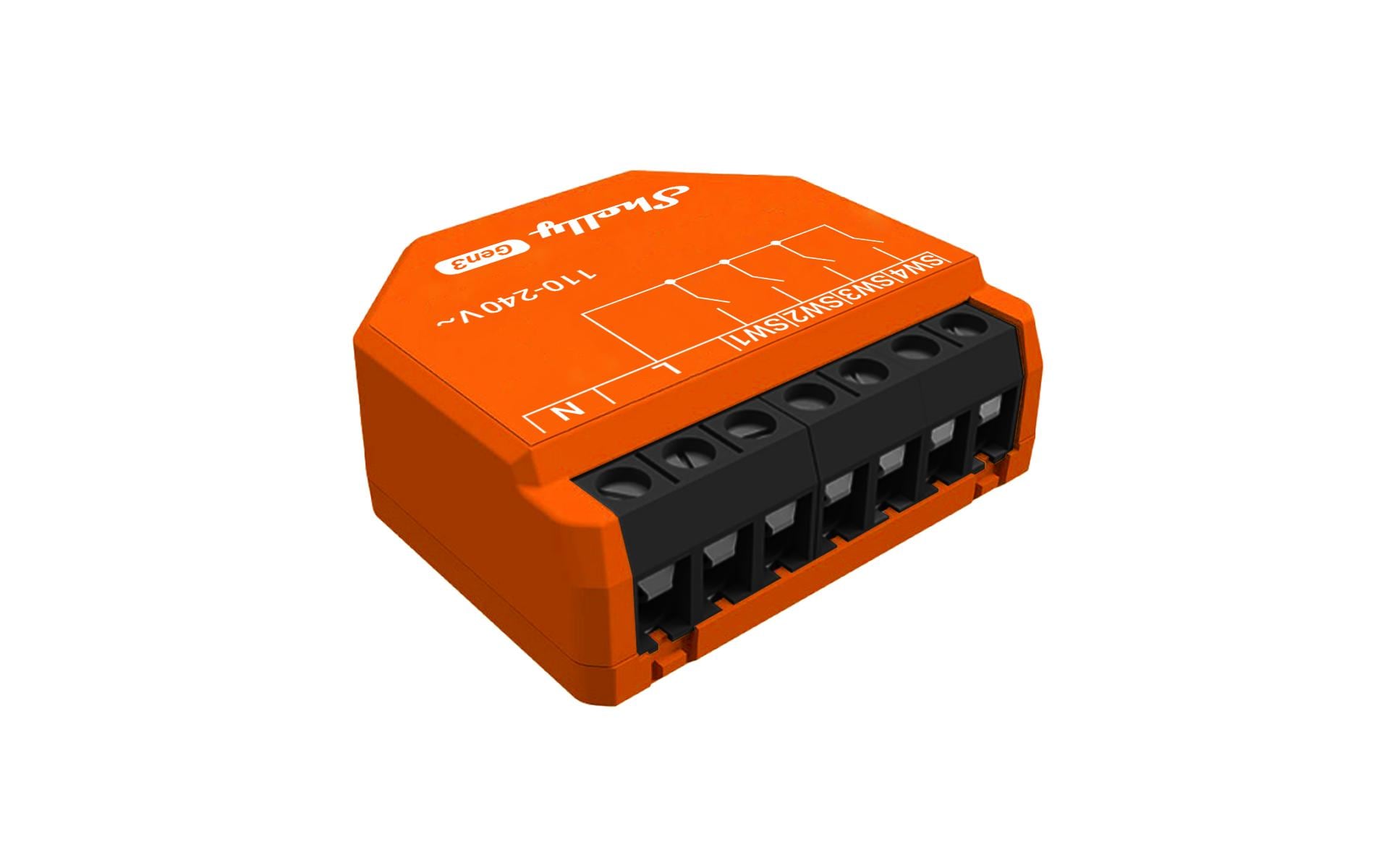 Shelly i4 Gen3 WLAN Bluetooth Szenenaktivierer Unterputz
