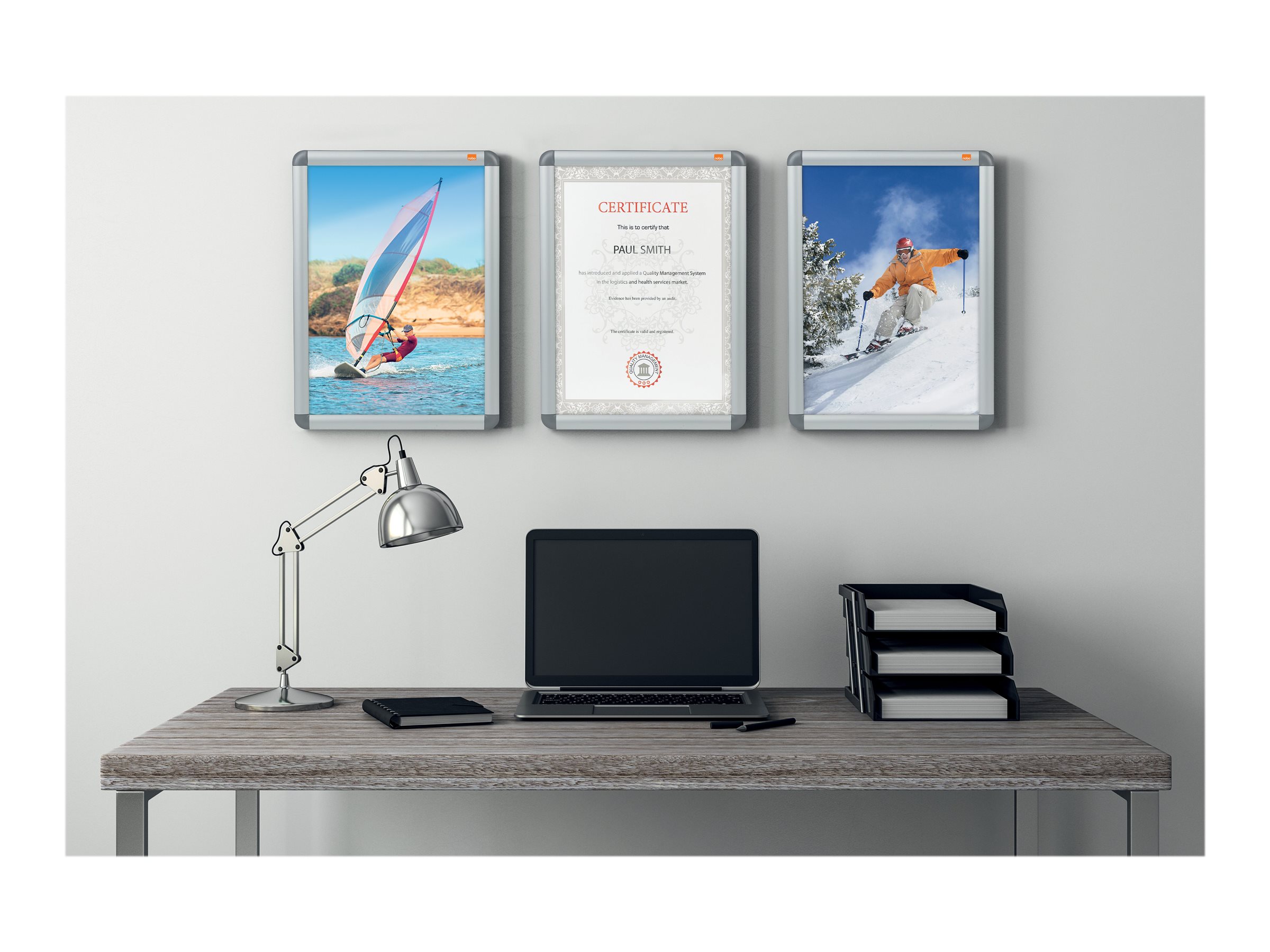 Nobo Plakatrahmen A1 Eloxiertes Aluminium Silber