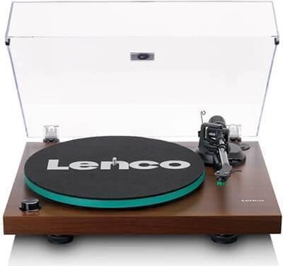 Lenco LBT-225WA Plattenspieler Audio-Plattenspieler mit Riemenantrieb Braun (#N/A) (geöffnet)