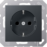 JUNG A 1520 BFKI ANM. Buchsen-Typ: CEE 7/3. Produktfarbe: Anthrazit, Material: Thermoplast. Eingangsspannung: 250 V, Stromstärke (maximal): 16 A (A1520BFKIANM)