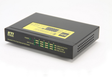 KTI KSD-541-HP Netzwerk-Switch 5 Ports Fast Ethernet PoE+ Schwarz, Gelb