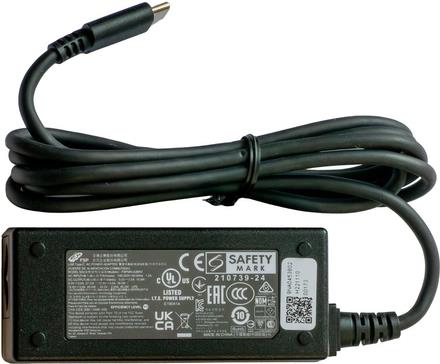 ZEBRA POWER SUPPLY FOR ET8X USB-C DC CONNECTOR. AC INPUT: 100-240V. DC OUTPUT: 15V, 3A, 45W. REQUIRES COUNTRY SPECIFIC GROUNDED AC LINE CORD RESTRICTED ITEM CLASS 4, REQUIRED CORRESPONDING CERTIFICATION (PWR-BGA15V45W-UC2-WW)