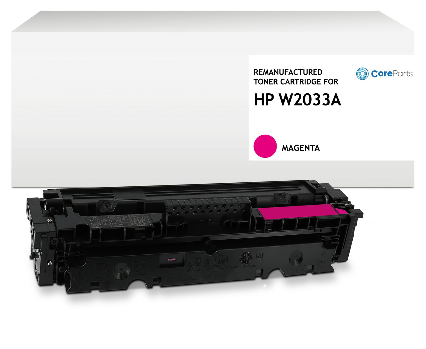 CoreParts QI-W2033A Lasertoner für HP Color LaserJet Pro und Enterprise (HP 415A Alternative) Magenta