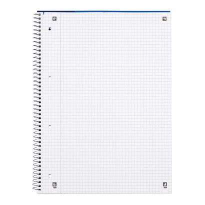 Oxford Collegeblock A4 kariert 80 Blatt 90 g/m² Optik Paper 4-fach Lochung Blau