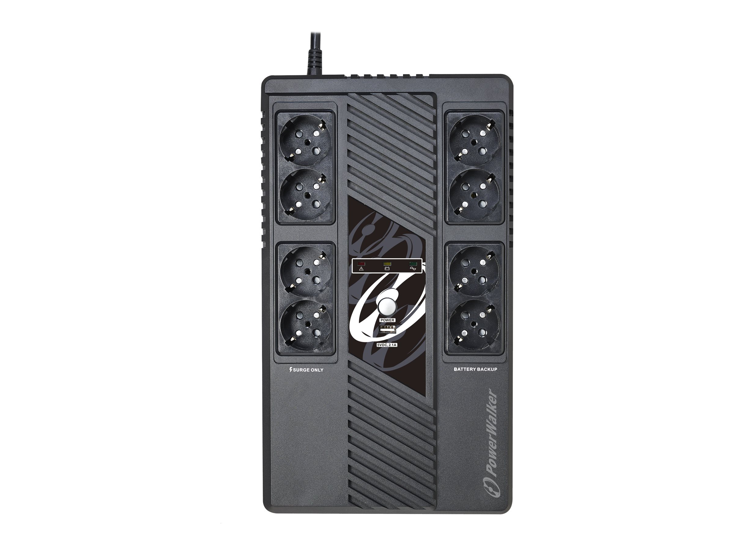 PowerWalker VI 800 MS USV Line-Interactive 800 VA / 480 W AVR USB Schwarz