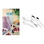 Esmeyer Menügabel "Sylvia", 12er Set, aus Chrom-Edelstahl 18/0 poliert, spülmaschinenfest, Länge: 199 mm (156-119)