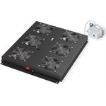 ROLINE 19 Zoll Dachlüftereinheit 6 Lüfte Thermostat schwarz (26.21.0109)