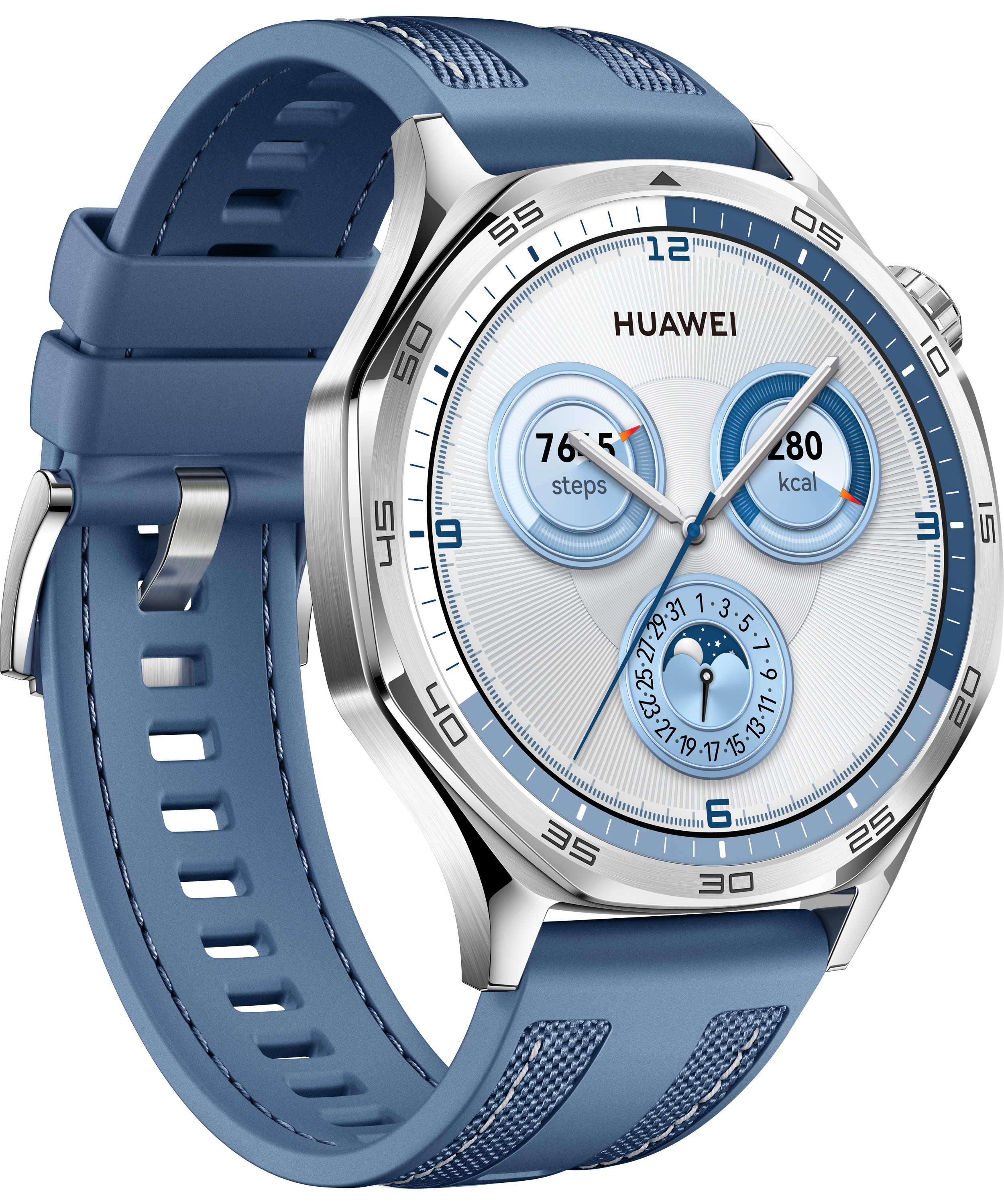 Huawei Watch GT 5 46mm Smartwatch 1,43" AMOLED Edelstahl Blau