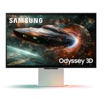 Samsung 27" Odyssey 3D (G90XF) 4K 165 Hz Gaming Monitor, 68,6 cm (27"), 2160 x 3840 Pixel, 4K Ultra HD, LED, 1 ms, Silber (LS27FG904XUXEN)