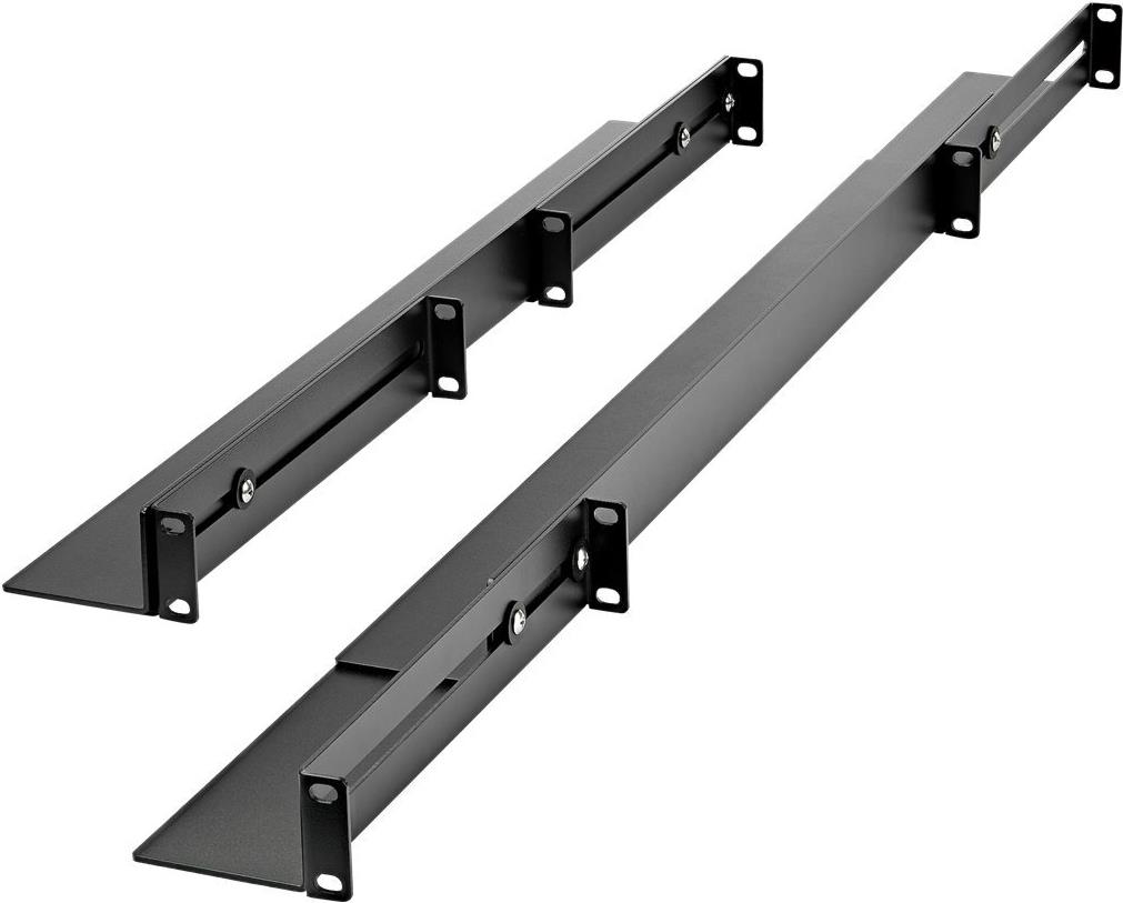 Startech UNIRAILS1UB 1HE 19" Rack-Schienen einstellbare Tiefe bis 90 kg Schwarz