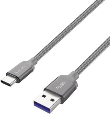 nevox 1480 2m USB A USB C Männlich Männlich Grau USB Kabel (1480)