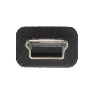 InLine® USB 2.0 Mini-Kabel, Stecker A an Mini-B Stecker (5pol.), schwarz, 3m (33107M)