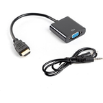 Lanberg AD-0017-BK Kabelschnittstellen-/Gender-Adapter HDMI-A VGA Schwarz (AD-0017-BK)