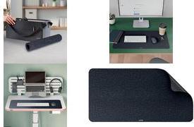 LEITZ Schreibunterlage, 700 x 360 mm, aus Filz, dunkelgrau weiche Oberfläche, aus 75% recycelten Materialien (100% - 1 Stück (53830089)