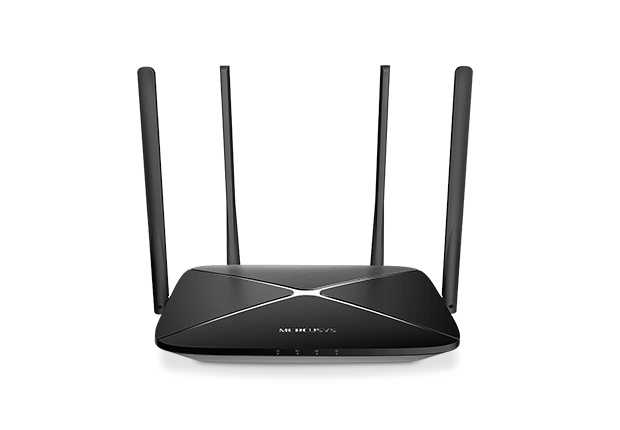 Mercusys AC12G WLAN-Router Wi-Fi 5 Dual-Band Gigabit Schwarz