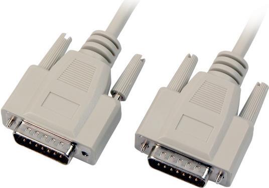 EFB-Elektronik Datenkabel seriell 1:1, 2x DSub 15, St.-St., 2,0m, beige Hersteller: EFB Elektronik (K5139.2)