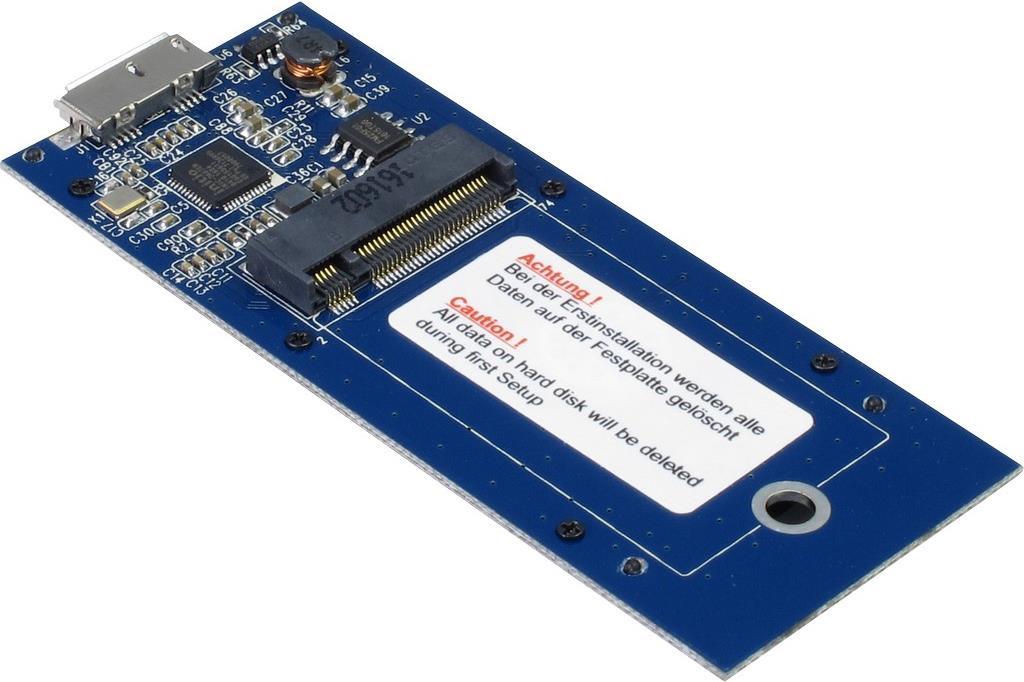 Inter-Tech Argus GD-MSLK01 M.2 USB 3.0 Schwarz