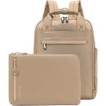 Golla Set aus Rucksack und Laptop-Sleeve 15 Zoll, Coffee (76470)