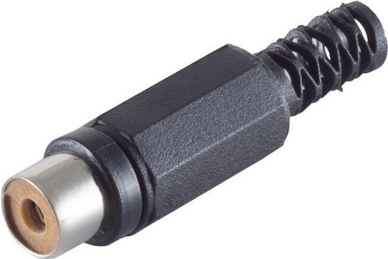 shiverpeaks BASIC-S Cinchkupplung, Kunststoff, schwarz zum selber löten, im Polybeutel mit Eurolochung (BS51500-S)