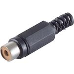 shiverpeaks BASIC-S Cinchkupplung, Kunststoff, schwarz zum selber löten, im Polybeutel mit Eurolochung (BS51500-S)