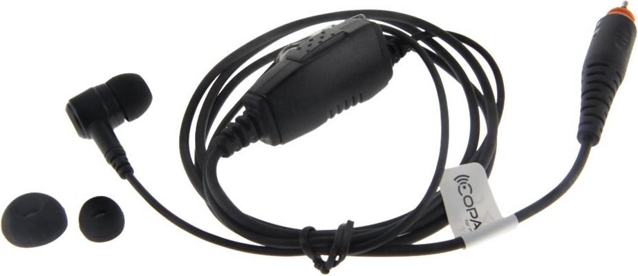 COPACKS Hörsprechgarnitur passend für Motorola CLP446e/ CLPe-Serie mit Ohrhörer und Inline-PTT (751174-S3)