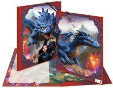 HERMA Eckspannermappe "Dragon", Karton, DIN A3 Maße: (B)315 x (T)4 x (H)440 mm, mit 3 Innenklappen und - 1 Stück (20143)