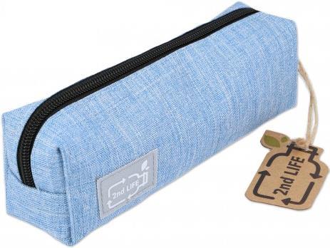 ONLINE Schreibgeräte 2nd LIFE Weiches Federmäppchen Metall - Kunststoff Blau (04073/6)