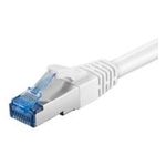 Wentronic Goobay CAT 6a Patchkabel, S/FTP (PiMF), Weiß, 5 m - LSZH halogenfrei, Kupfer (93823)